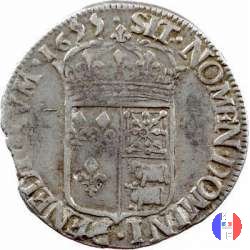 1/2 scudo di Béarn mèche longue 1655 (Pau)