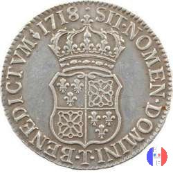 1/2 scudo di Francia-Navarra 1718 (Nantes)