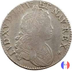 1/2 scudo di Francia-Navarra 1718 (Montpellier)