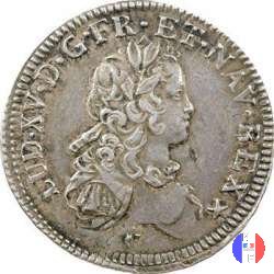 1/2 scudo di Francia 1721 (Montpellier)