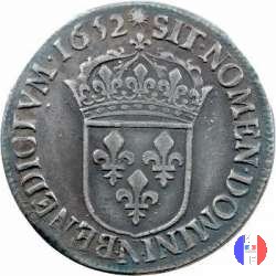 1/2 scudo mèche longue 1652-1656 1652 (Montpellier)