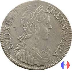 1/2 scudo mèche longue 1652-1656 1653 (Amiens)