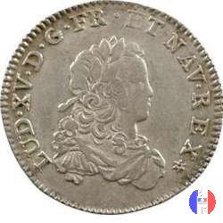 1/3 di scudo di Francia 1720-1721 1721 (Caen)