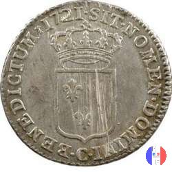 1/3 di scudo di Francia 1720-1721 1721 (Caen)