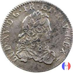 1/3 di scudo di Francia 1720-1721 1721 (Amiens)