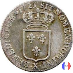 1/3 di scudo di Francia 1720-1721 1721 (Amiens)