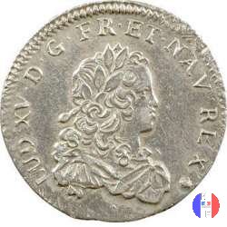 1/3 di scudo di Francia 1720-1721 1721 (Perpignan)