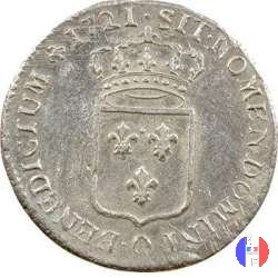 1/3 di scudo di Francia 1720-1721 1721 (Perpignan)