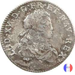 1/3 di scudo di Francia 1720-1721 1721 (Aix-en-provence)