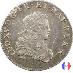 1/3 di scudo di Francia 1722-1723 1722 (Montpellier)