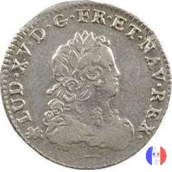 1/3 di scudo di Francia 1722-1723 1723 (Nantes)