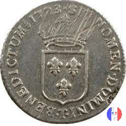 1/3 di scudo di Francia 1722-1723 1723 (Nantes)