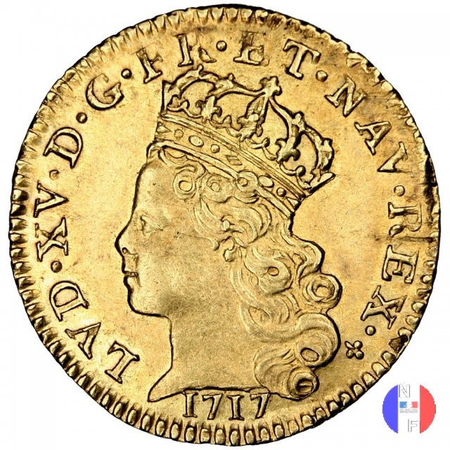 1/4 Luigi d'oro di Noailles 1717 (Paris)