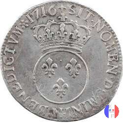 1/4 di scudo detto "vertugadin" 1716 (Montpellier)