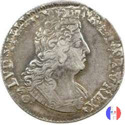 1/4 scudo alle insegne 1701 (Rouen)