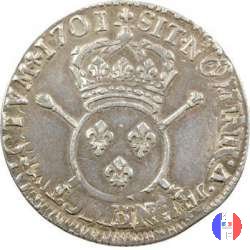 1/4 scudo alle insegne 1701 (Rouen)