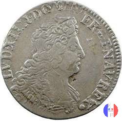 1/4 scudo alle insegne 1702 (Paris)