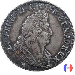 1/4 scudo alle insegne 1702 (Lyon)