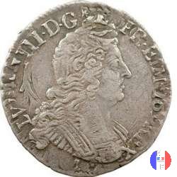 1/4 scudo alle insegne 1702 (Toulouse)