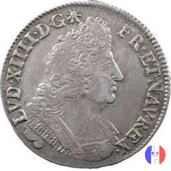 1/4 scudo aux palmes 1693 (Rouen)