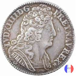 1/4 scudo alle tre corone 1709 (Paris)