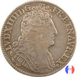 1/4 scudo alle tre corone 1712 (Paris)