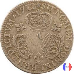 1/4 scudo alle tre corone 1712 (Paris)