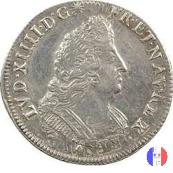 1/4 scudo aux palmes 1694 (Aix-en-provence)