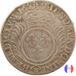 1/4 scudo aux palmes 1694 (Lille)