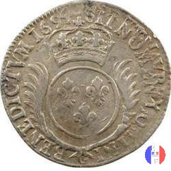 1/4 scudo aux palmes 1694 (Poitiers)