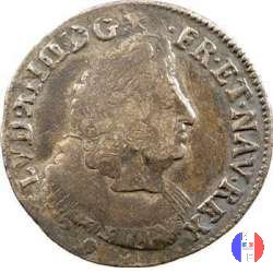 1/4 scudo aux palmes 1695 (Toulouse)