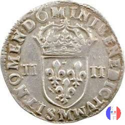 1/4 scudo conio al martello croce al dritto 1644 (Toulouse)