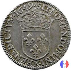 1/4 scudo "mèche longue" 1649 (Bordeaux)