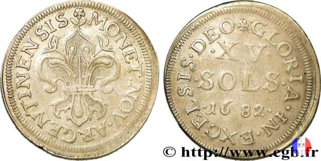 15 Sols di Strasburgo 1682 (Strasbourg)