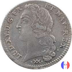 1/5 di scudo al bandeau 1749 (Bordeaux)