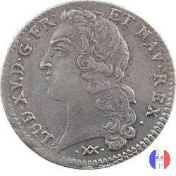 1/5 di scudo al bandeau 1749 (Bordeaux)