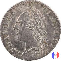 1/5 di scudo alla Vieille Tete 1772 (Paris)