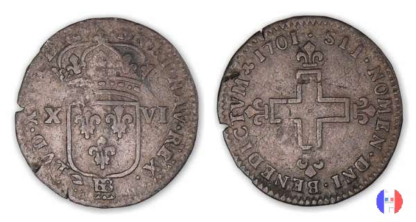 16 denari di Strasburgo 1701 (Strasbourg)