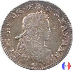 1/6 di scudo di Francia 1720 (La Rochelle)