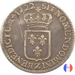 1/6 di scudo di Francia 1722 (Grenoble)