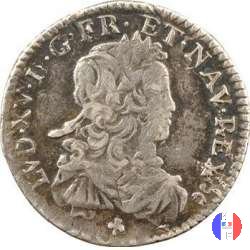 1/6 di scudo di Francia 1722 (Grenoble)