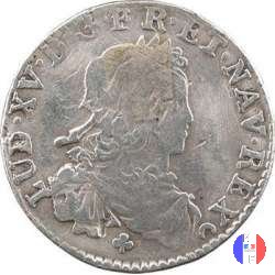 1/6 di scudo di Francia 1723 (Tours)