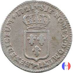 1/6 di scudo di Francia di Bearn 1721 (Pau)