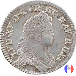 1/6 di scudo o 20 sols di Francia-Navarra 1719 (Troyes)