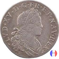 1/6 di scudo o 20 sols di Francia-Navarra 1720 (Rouen)