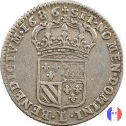 1/8 scudo delle Fiandre 1686 (Lille)