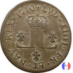 30 denari ai 2 L coronati 1710 (Lyon)