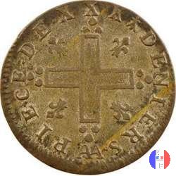 30 denari ai 2 L coronati 1713 (Metz)