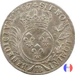 33 Sols Strasburgo alle insegne con palme 1707 (Strasbourg)