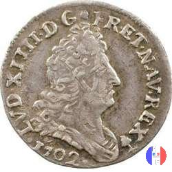 5 Sols alle insegne 1702 (Besançon)